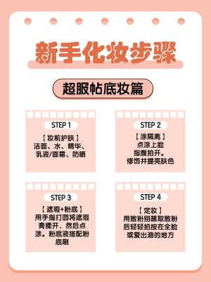 美容美妝化妝教程