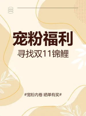 双十一活动公告产品晒图