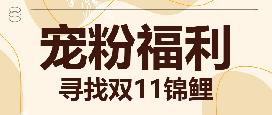 双十一活动公告产品晒图