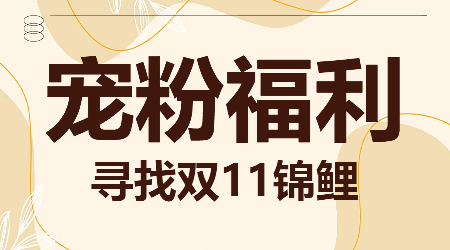 双十一活动公告产品晒图