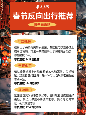 春節(jié)旅游攻略