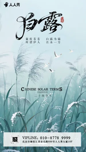 中国风白露节气养生指南知识科普