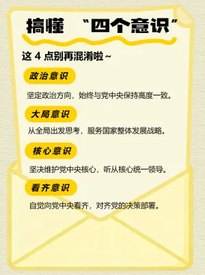 党内“四个意识”指什么？