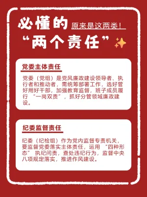 党风廉政建设“两个责任”是什么?