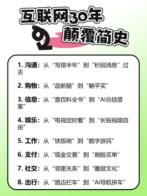 互联网给我们带来的变化