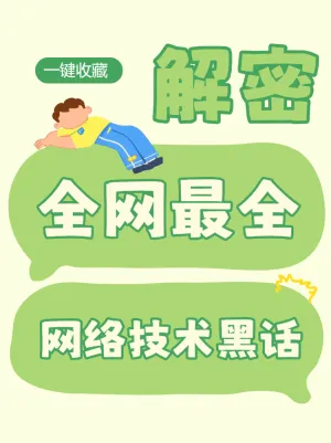 全网最全的网络技术黑话