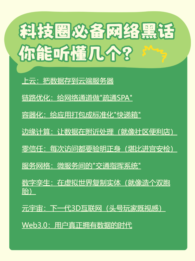 全网最全的网络技术黑话