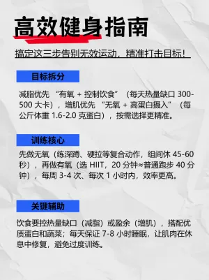 高效运动健身方法