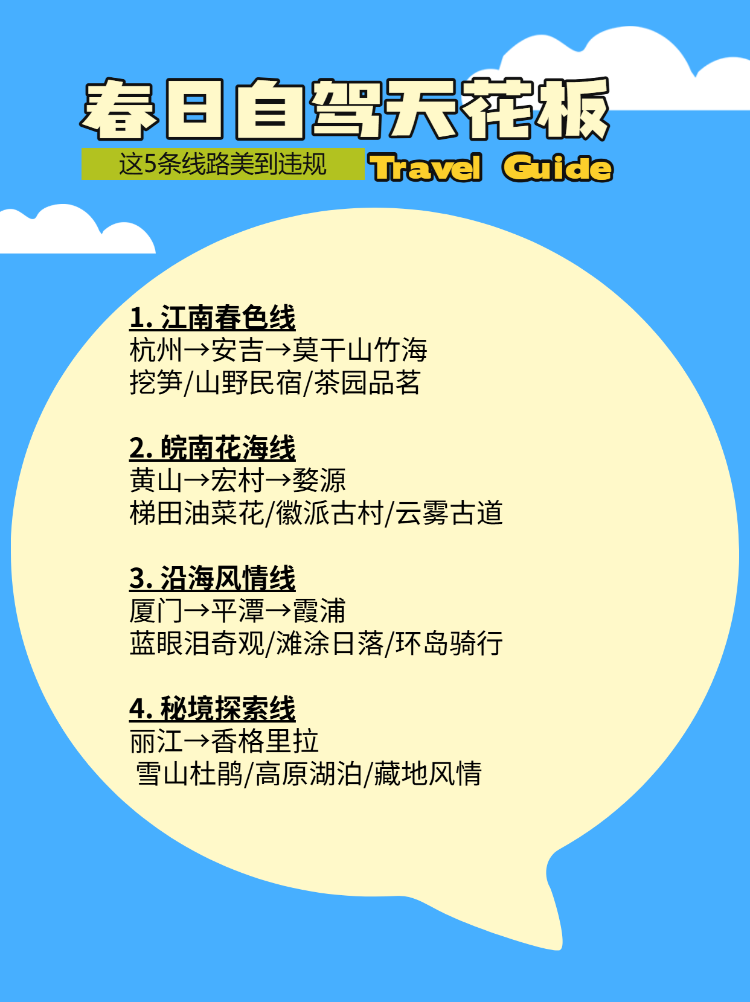 春日自驾游攻略指南
