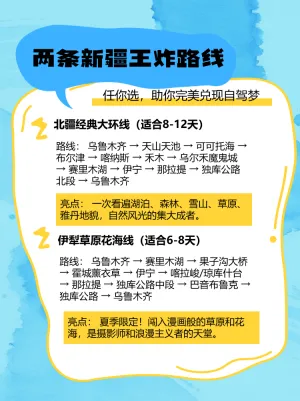 新疆自驾游攻略计划
