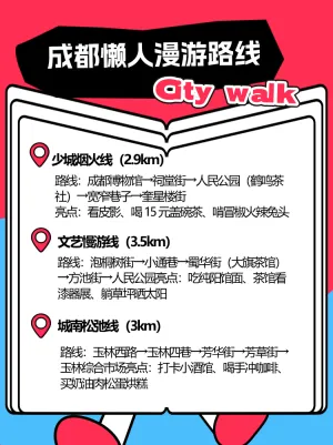 成都 City walk懒人版路线攻略