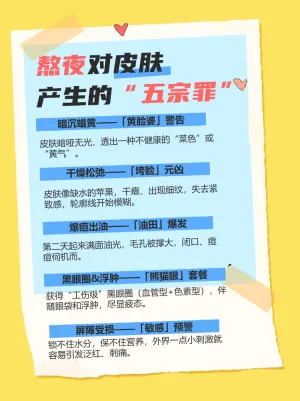 熬夜带来的不好影响科普