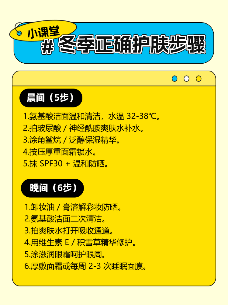 冬季护肤知识小课堂