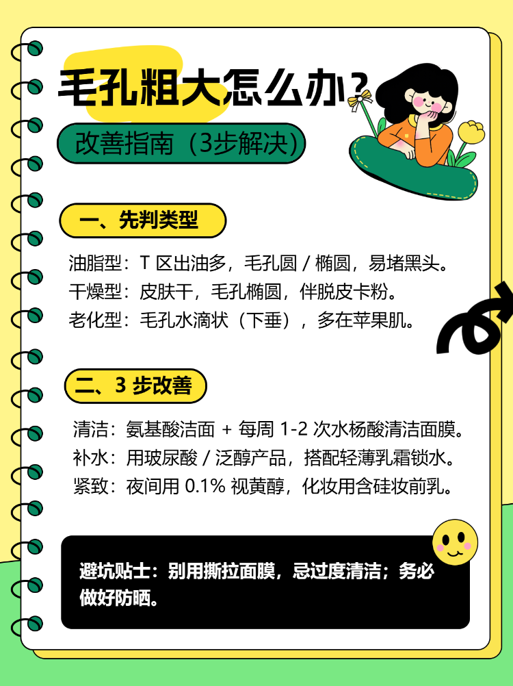毛孔粗大怎么办