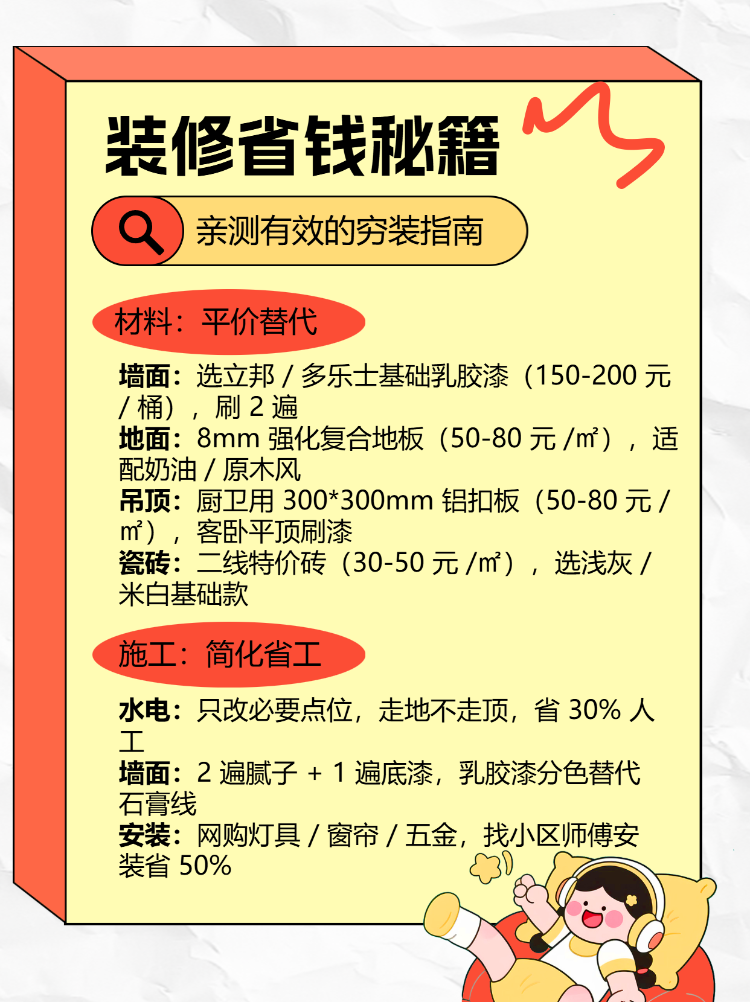亲测有效的穷装指南
