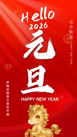 元旦快乐元旦祝福贺卡