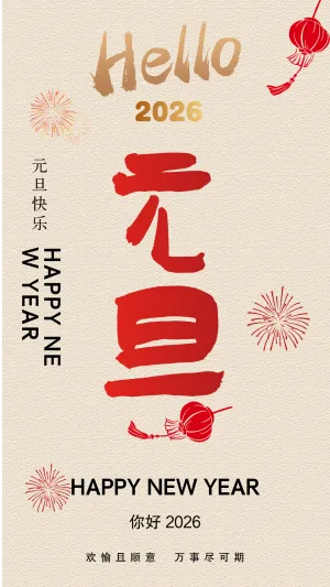 元旦贺卡节日祝福元旦祝福