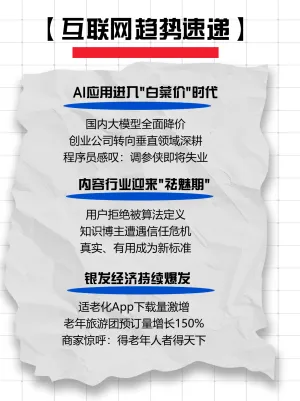 互联网热点趋势