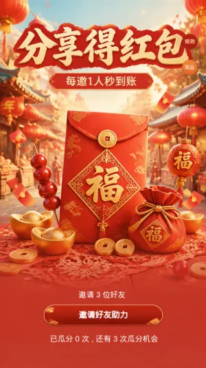 分享得红包