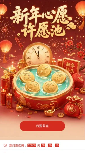 新年心愿许愿池